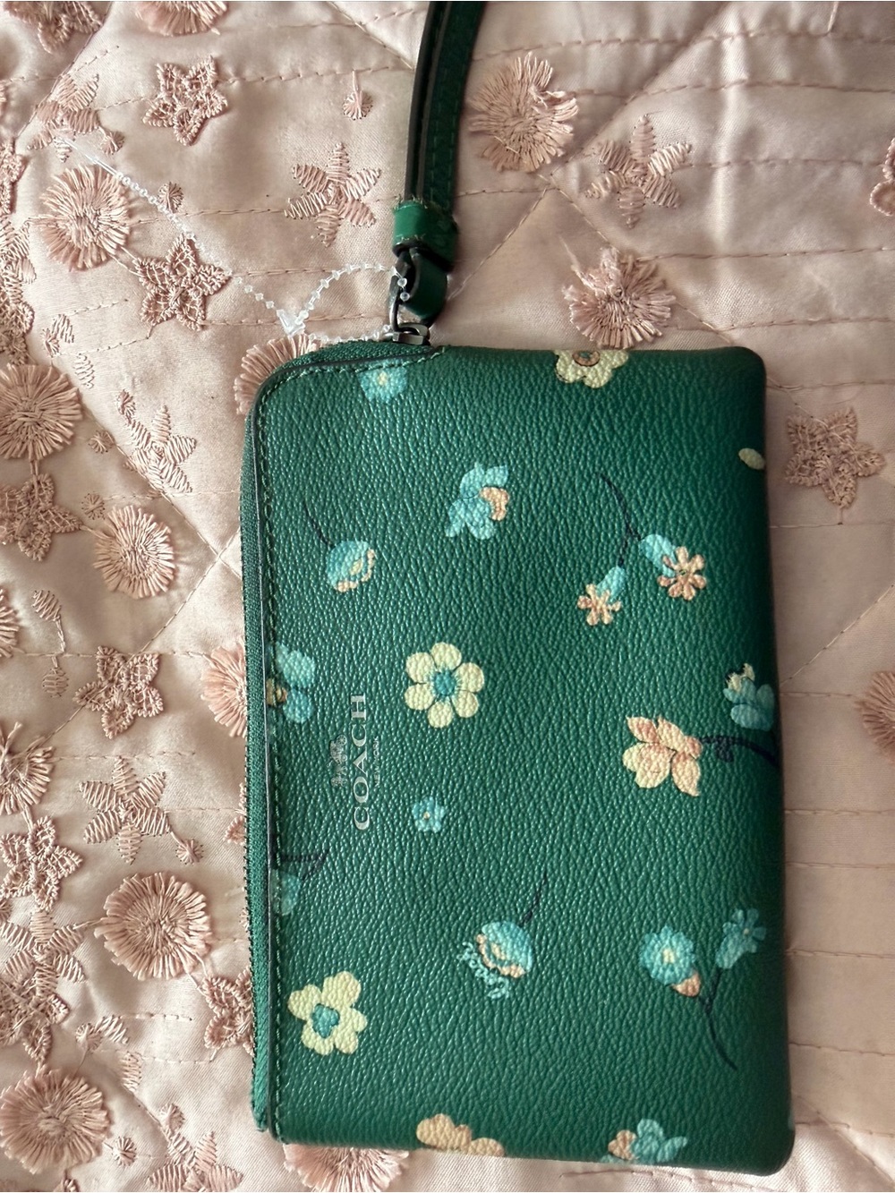 Coach Wristlet Card Holder in mystical floral